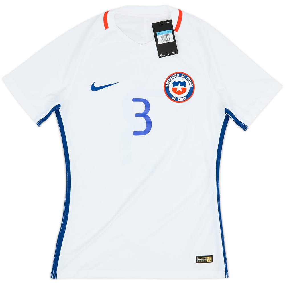 2016-17 Chile Player Issue Away Shirt #3 - 10/10 - (M)