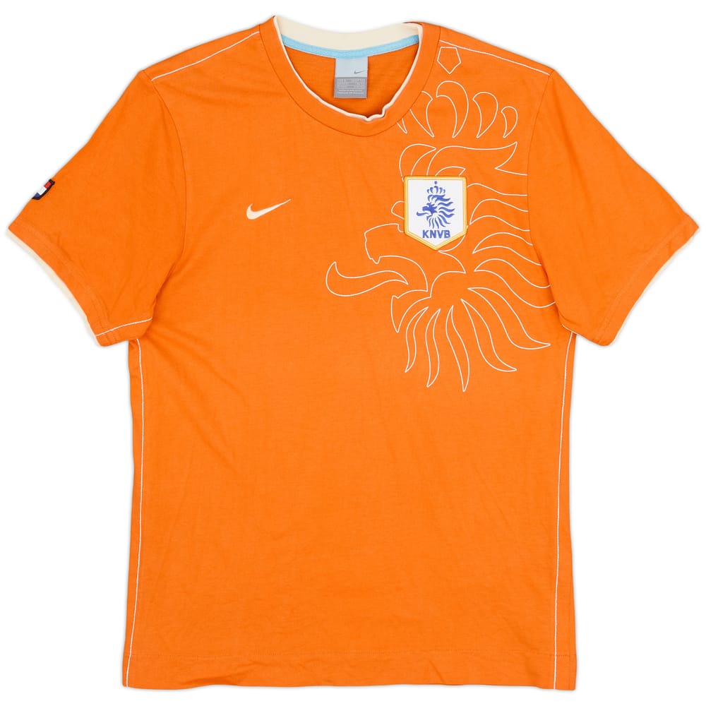 2006-07 Netherlands Nike Cotton Tee #14 - 8/10 - (M)