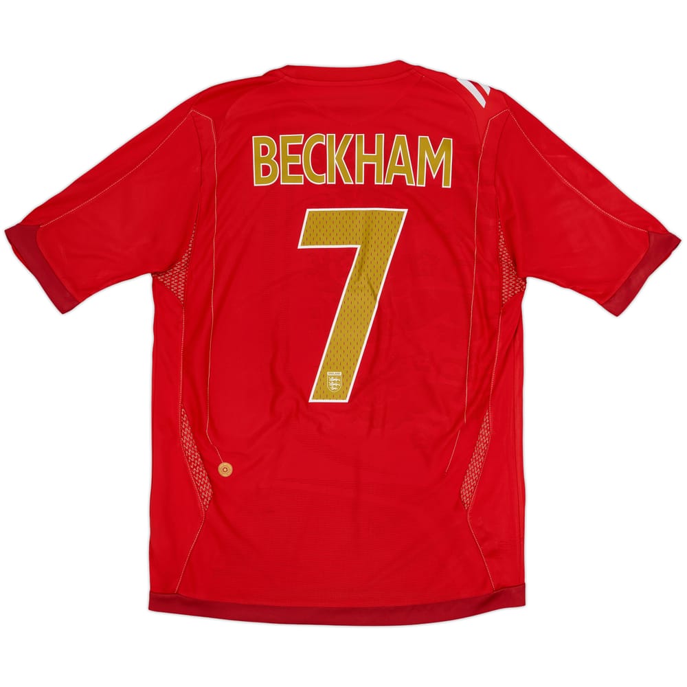 2006-08 England Away Shirt Beckham #7 - 4/10 - (M)