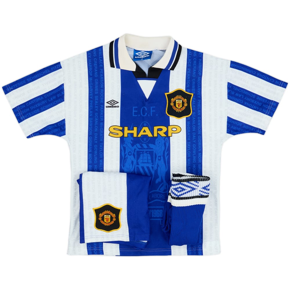 1994-96 Manchester United Third Full Kit - 8/10 - (L.Boys)