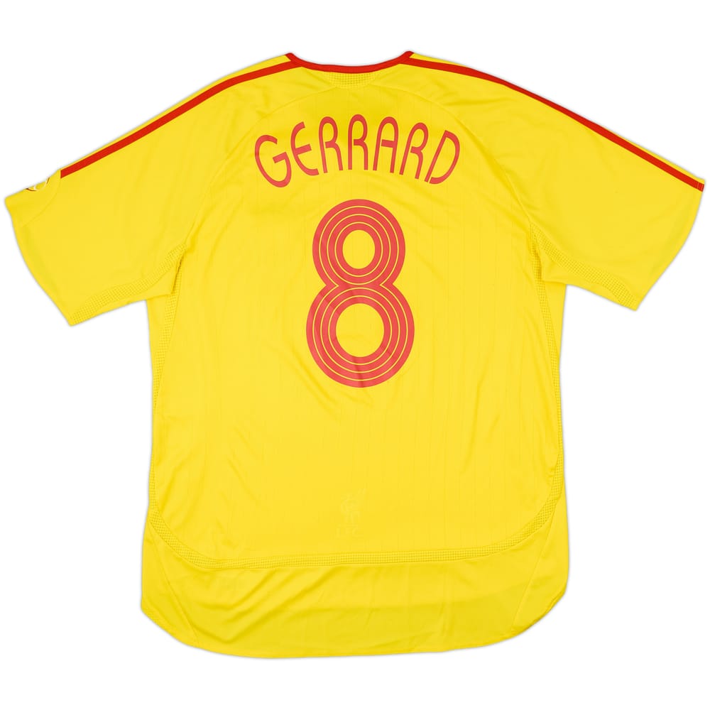 2006-07 Liverpool Away Shirt Gerrard #8 - 8/10 - (L)