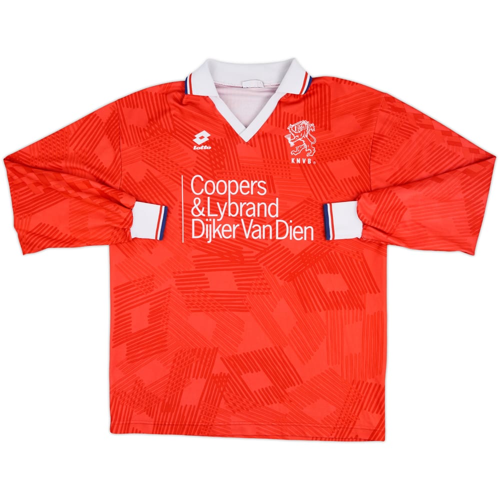 1992-94 Netherlands Match Issue Home L/S Shirt #4