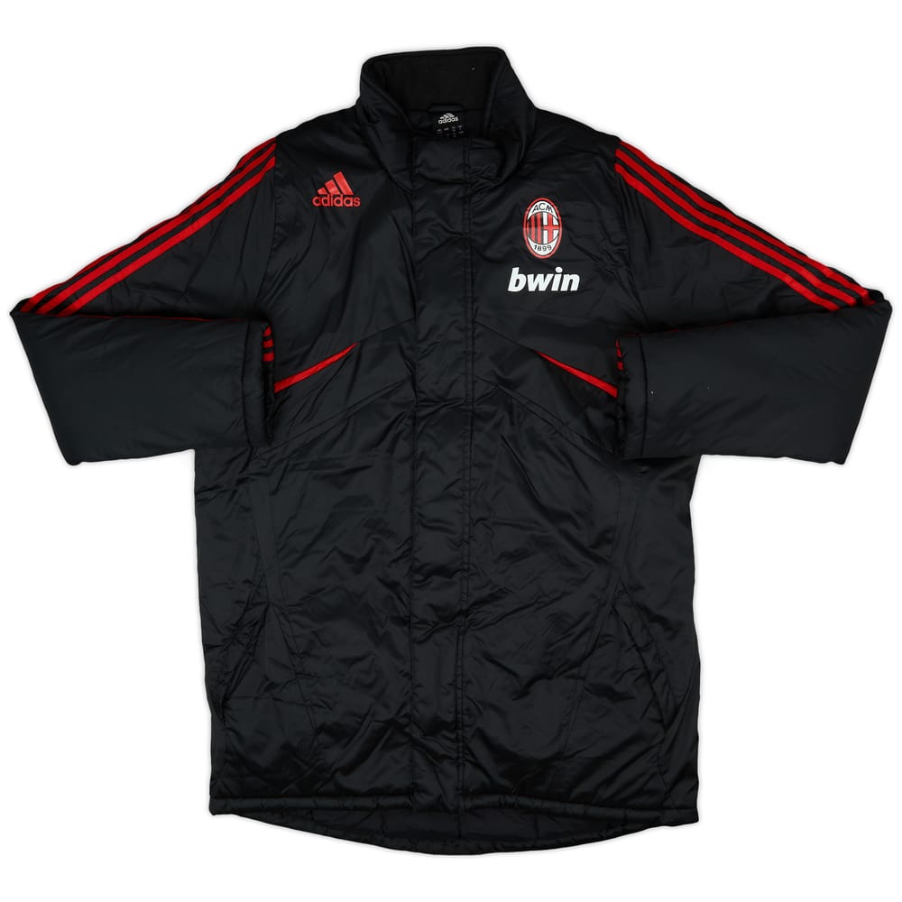 2009-10 AC Milan adidas Padded Bench Coat - 9/10 - (L)