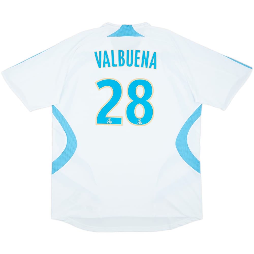 2007-08 Olympique Marseille Home Shirt Valbuena #28 - 7/10 - (XXL)