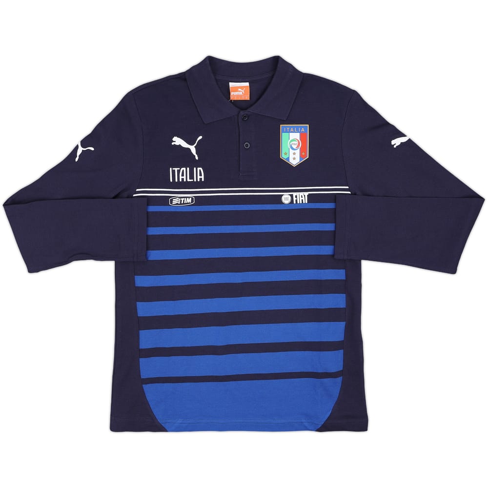 2014-15 Italy Puma Polo L/S Shirt (S)