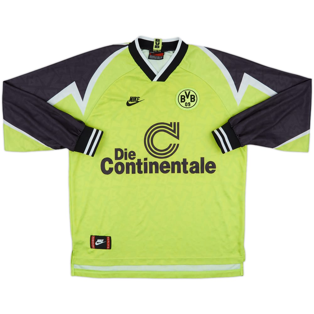 1995-96 Borussia Dortmund Home L/S Shirt - 7/10 - (L)