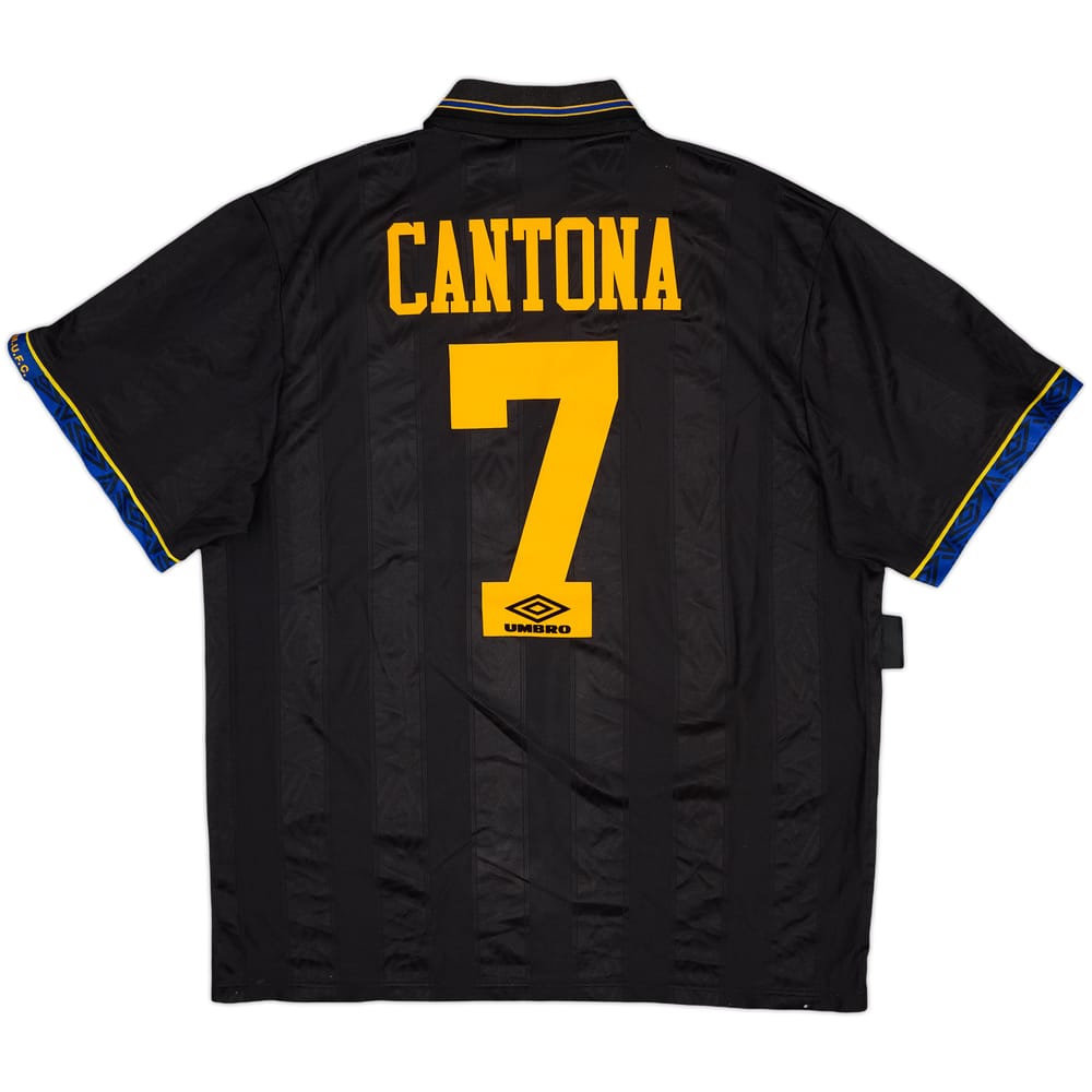 1993-95 Manchester United Away Shirt Cantona #7 - 8/10 - (XL)