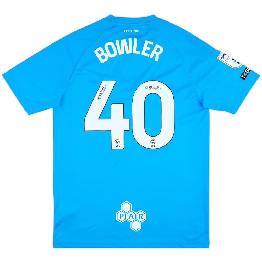 2024-25 Preston North End Match Issue Away Shirt Bowler #40