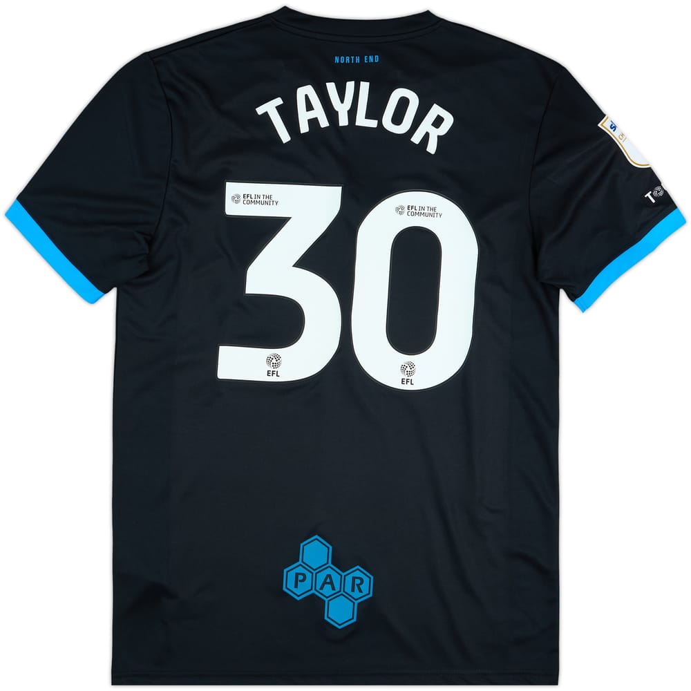 2024-25 Preston North End Match Issue Third Shirt Taylor #30