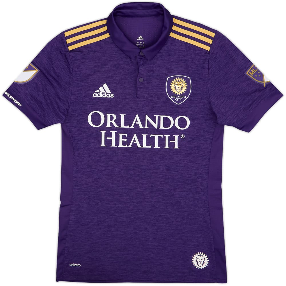 2018 Orlando City Authentic Home Shirt - 10/10 - (S)