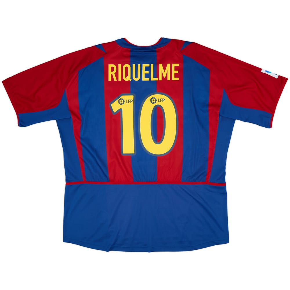 2002-03 Barcelona Home Shirt Riquelme #10 - 8/10 - (XXL)
