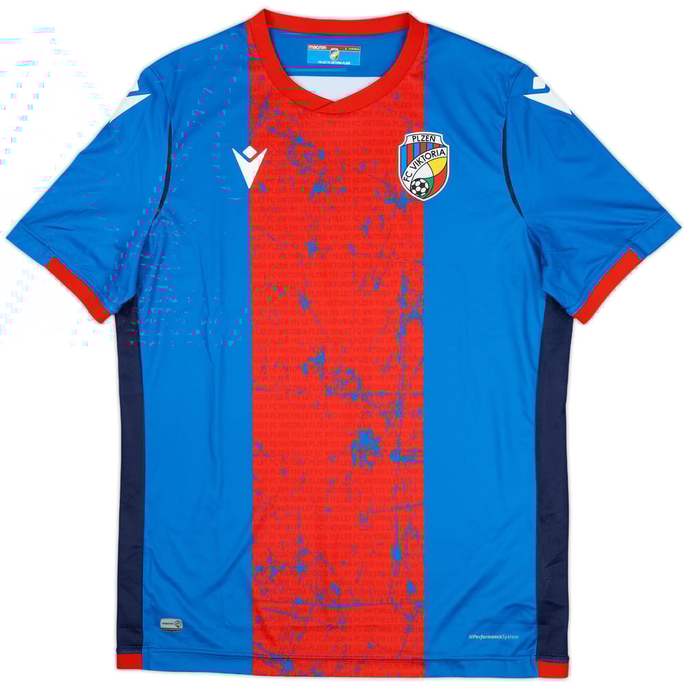 2021-22 Viktoria Plzen Home Shirt - 9/10 - (L)