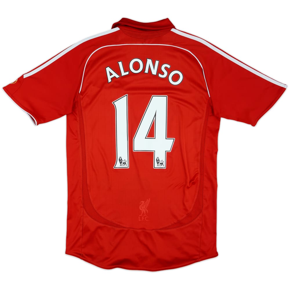 2006-08 Liverpool Home Shirt Alonso #14 - 8/10 - (S)