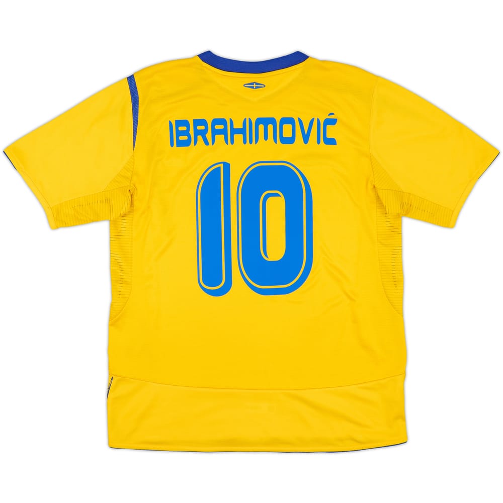 2005-06 Sweden Home Shirt Ibrahimovic #10 - 7/10 - (L)