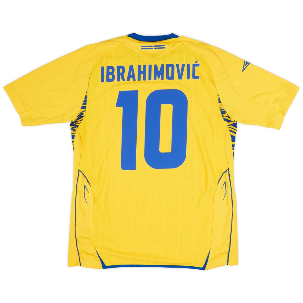2007-09 Sweden Home Shirt Ibrahimovic #10 - 7/10 - (L)