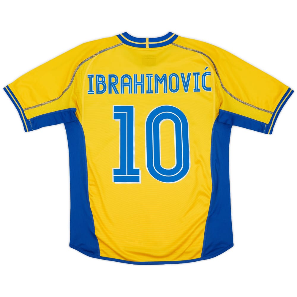 2003-04 Sweden Home Shirt Ibrahimovic #10 - 7/10 - (M)