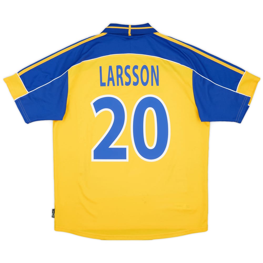 2000-02 Sweden Home Shirt Larsson #20 - 7/10 - (L)