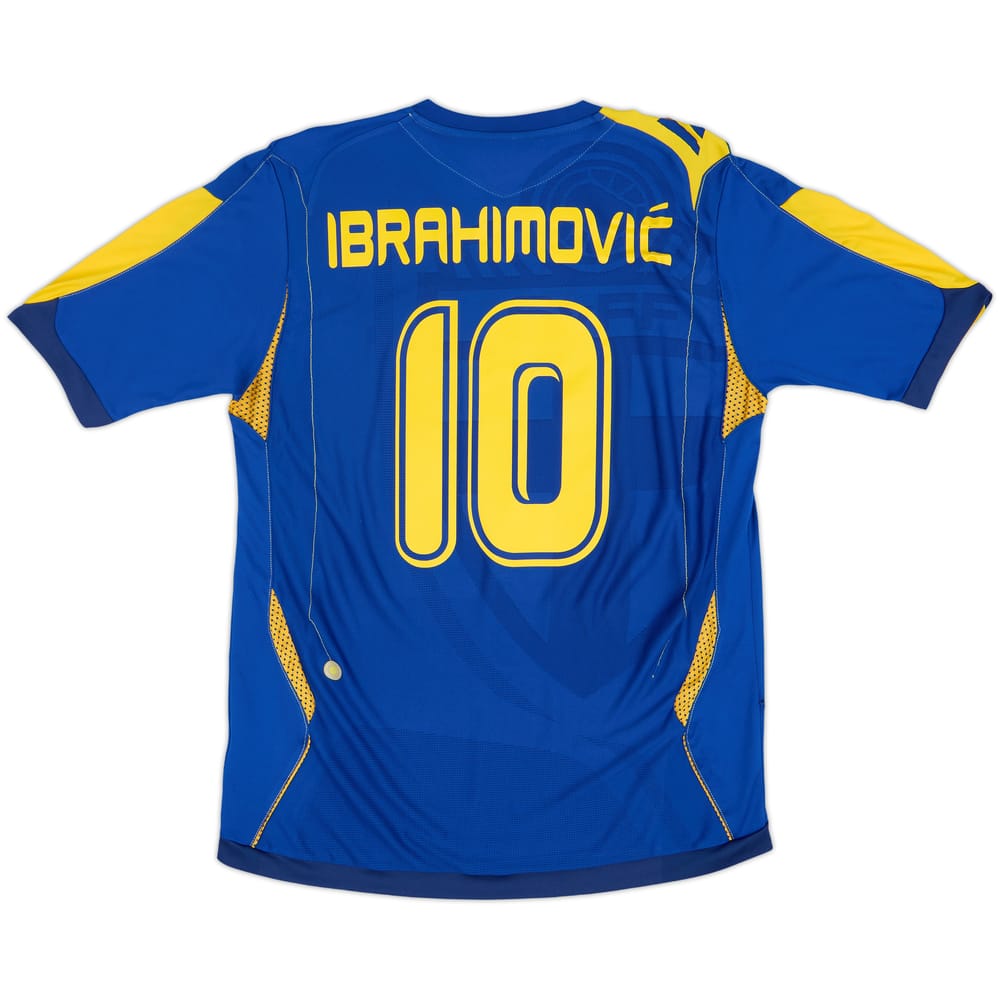 2006-08 Sweden Away Shirt Ibrahimovic #10 - 6/10 - (M)