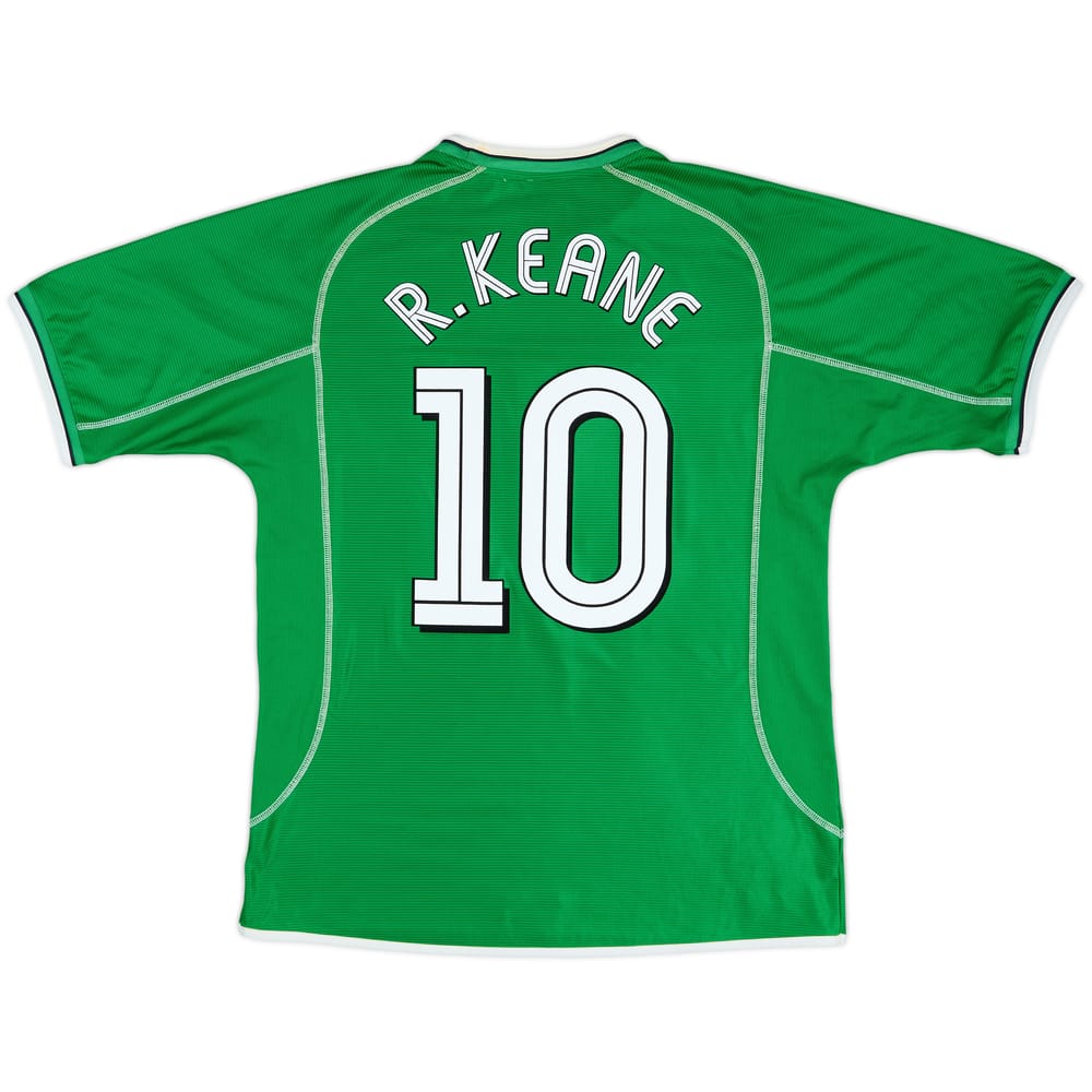 2001-03 Ireland Home Shirt R.Keane #10 - 6/10 - (L)