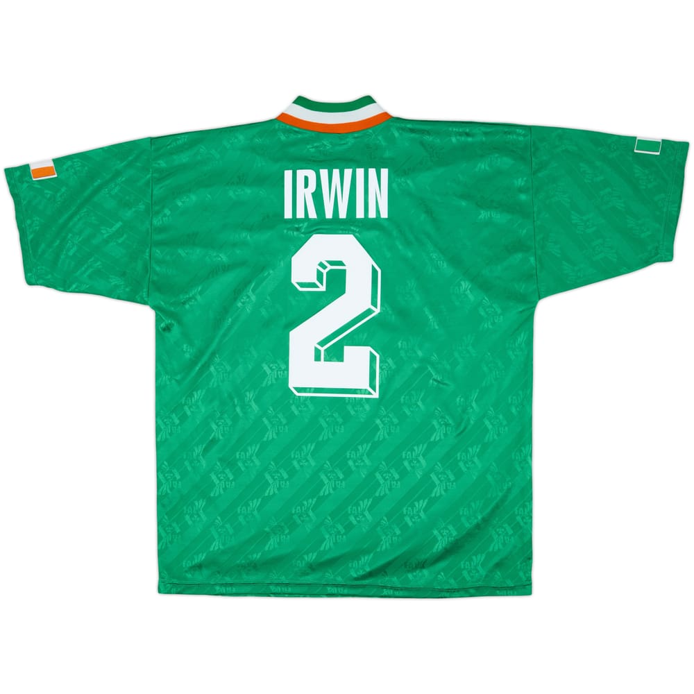 1994 Ireland Home Shirt Irwin #2 - 8/10 - (L)