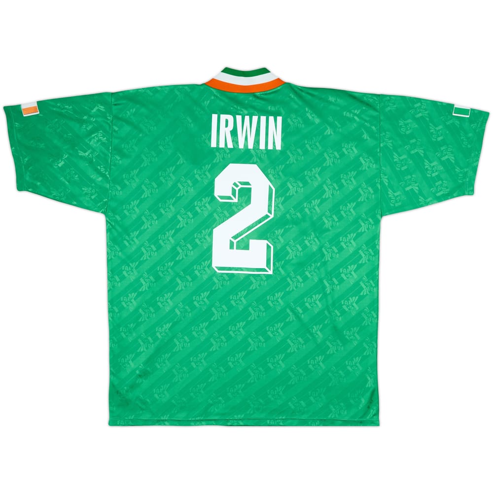 1994 Ireland Home Shirt Irwin #2 - 10/10 - (L/XL)