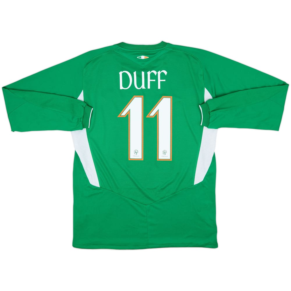 2004-06 Ireland Home L/S Shirt Duff #11 - 8/10 - (M)