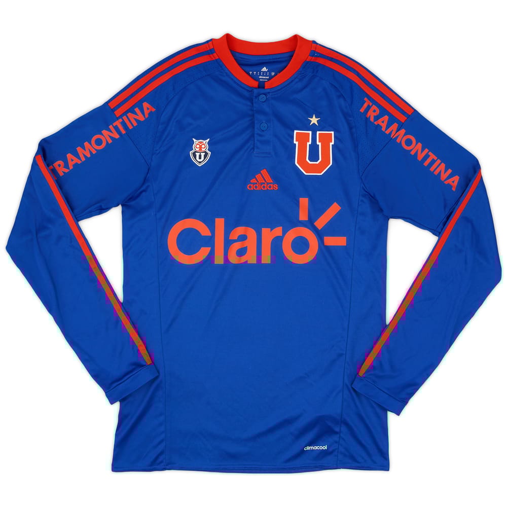 2016 Universidad de Chile Home L/S Shirt - 8/10 - (S)