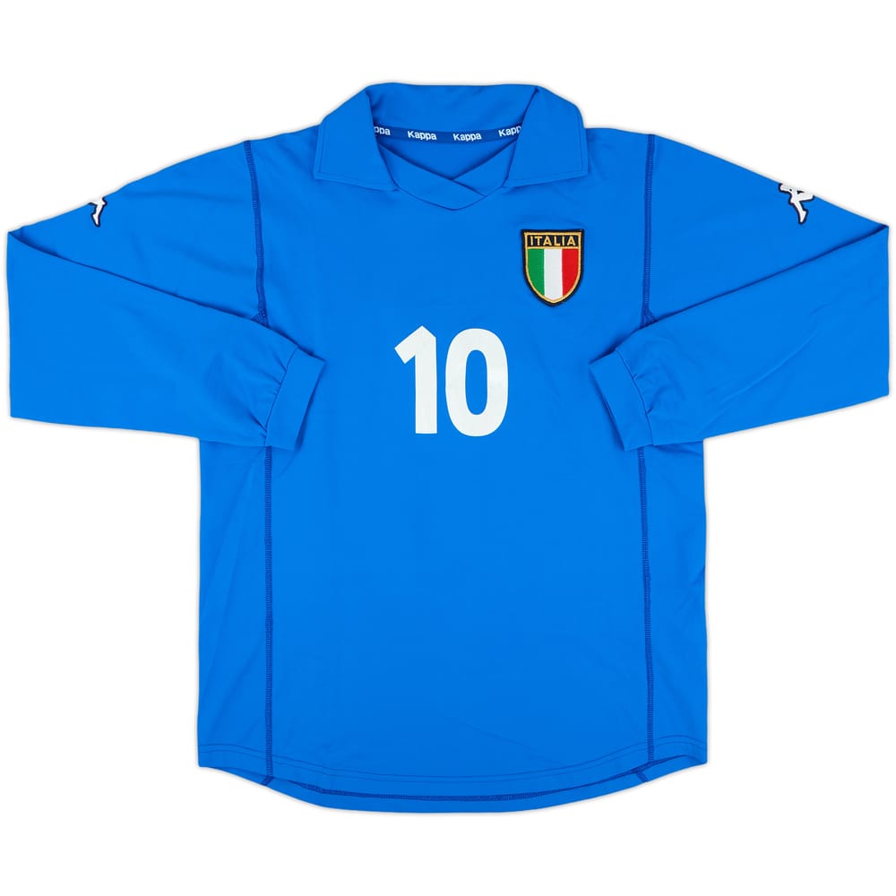 2001 Italy Women's Home Shirt #10 - 6/10 - (Women's L)