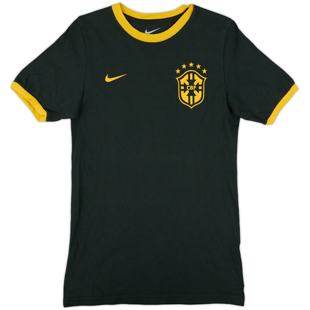 2014-15 Brazil Nike Cotton Tee - 10/10 - (S)