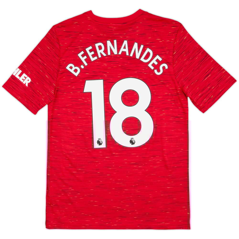2020-21 Manchester United Home Shirt B.Fernandes #18 - 10/10 - (XL.Boys)
