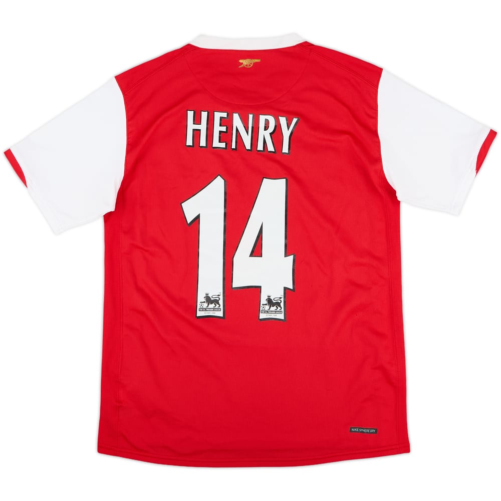 2006-08 Arsenal Home Shirt Henry #14 - 6/10 - (XL.Boys)