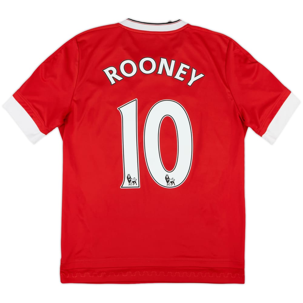 2015-16 Manchester United Home Shirt Rooney #10 - 7/10 - (XL.Boys)