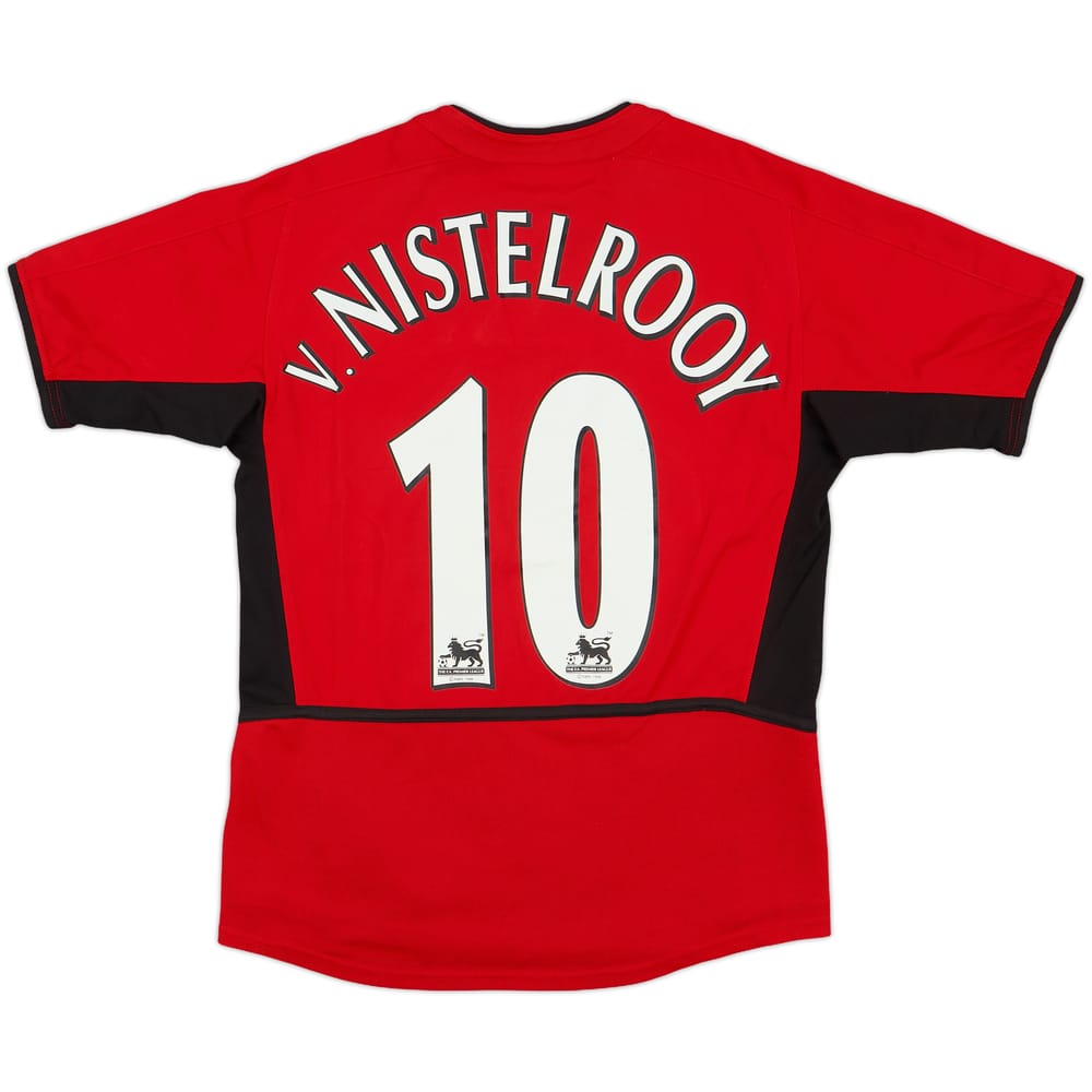 2002-04 Manchester United Home Shirt V.Nistelrooy #10 - 8/10 - (M.Boys)