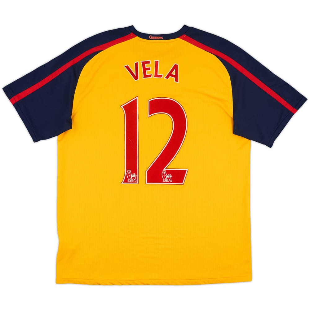 2008-09 Arsenal Away Shirt Vela #12 - 9/10 - (L)