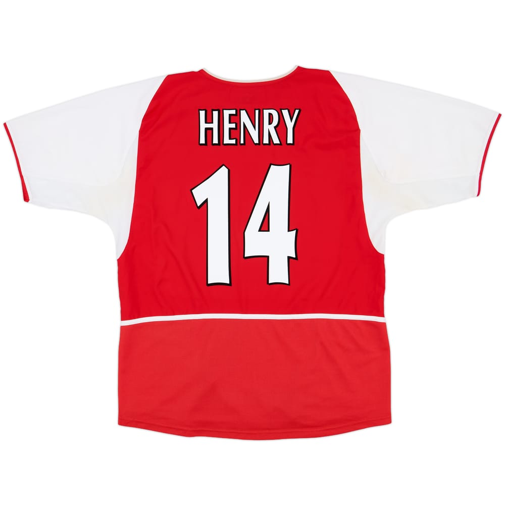 2002-04 Arsenal Home Shirt Henry #14 - 8/10 - (L)