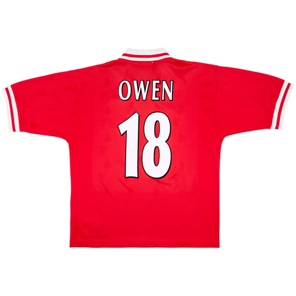 1996-98 Liverpool Home Shirt Owen #18 - 9/10 - (L)