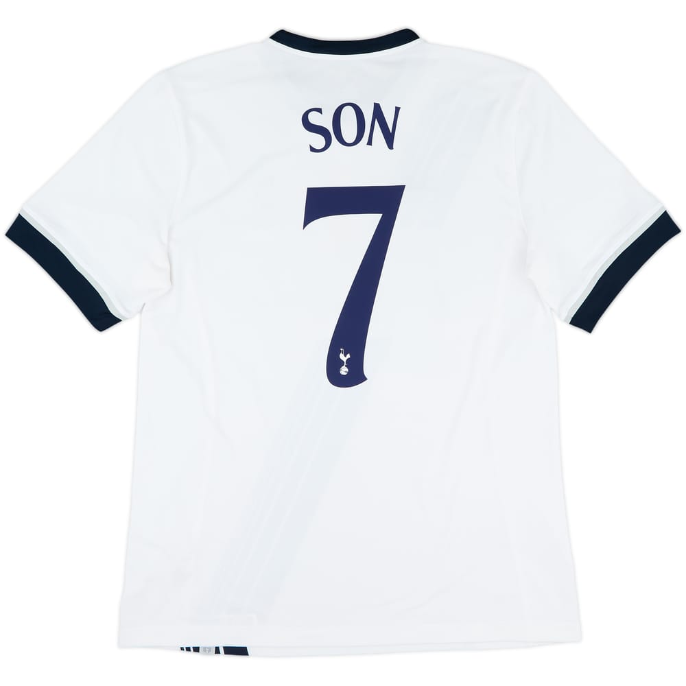 2015-16 Tottenham Home Shirt Son #7 - 8/10 - (XL)