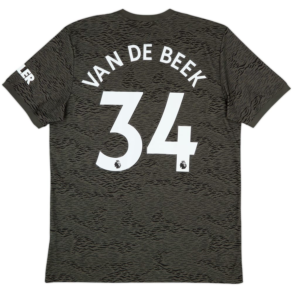 2020-21 Manchester United Away Shirt Van Der Beek #34 - 9/10 - (L)