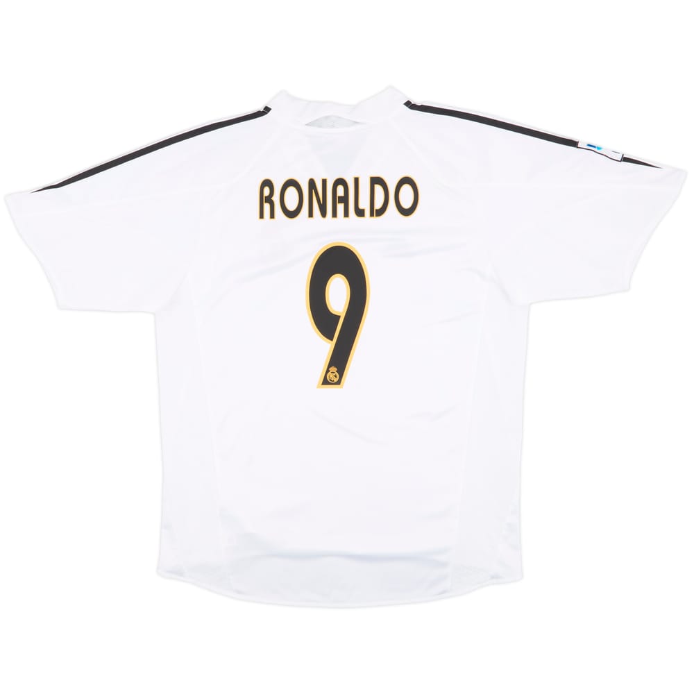 2004-05 Real Madrid Home Shirt Ronaldo #9 - 7/10 - (L)