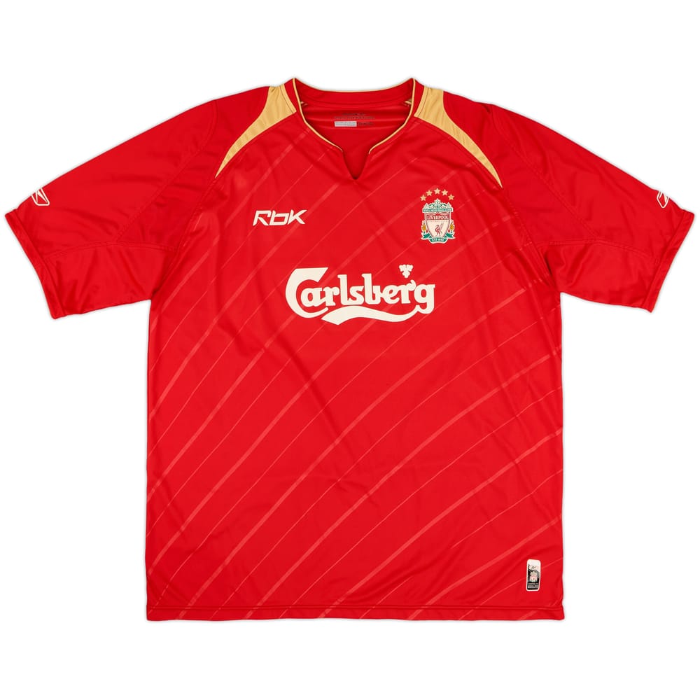 2005-06 Liverpool CL Home Shirt - 7/10 - (XL)