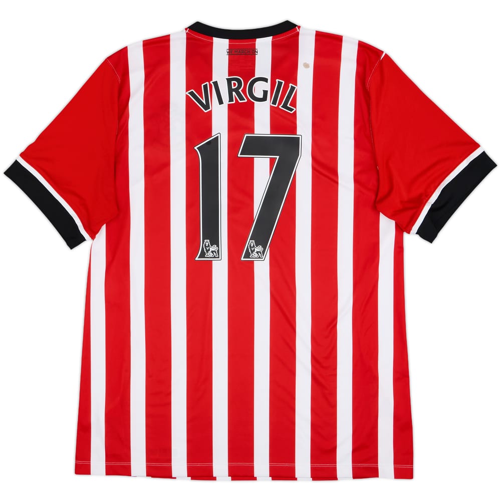 2016-17 Southampton Home Shirt Virgil #17 - 7/10 - (XXL)