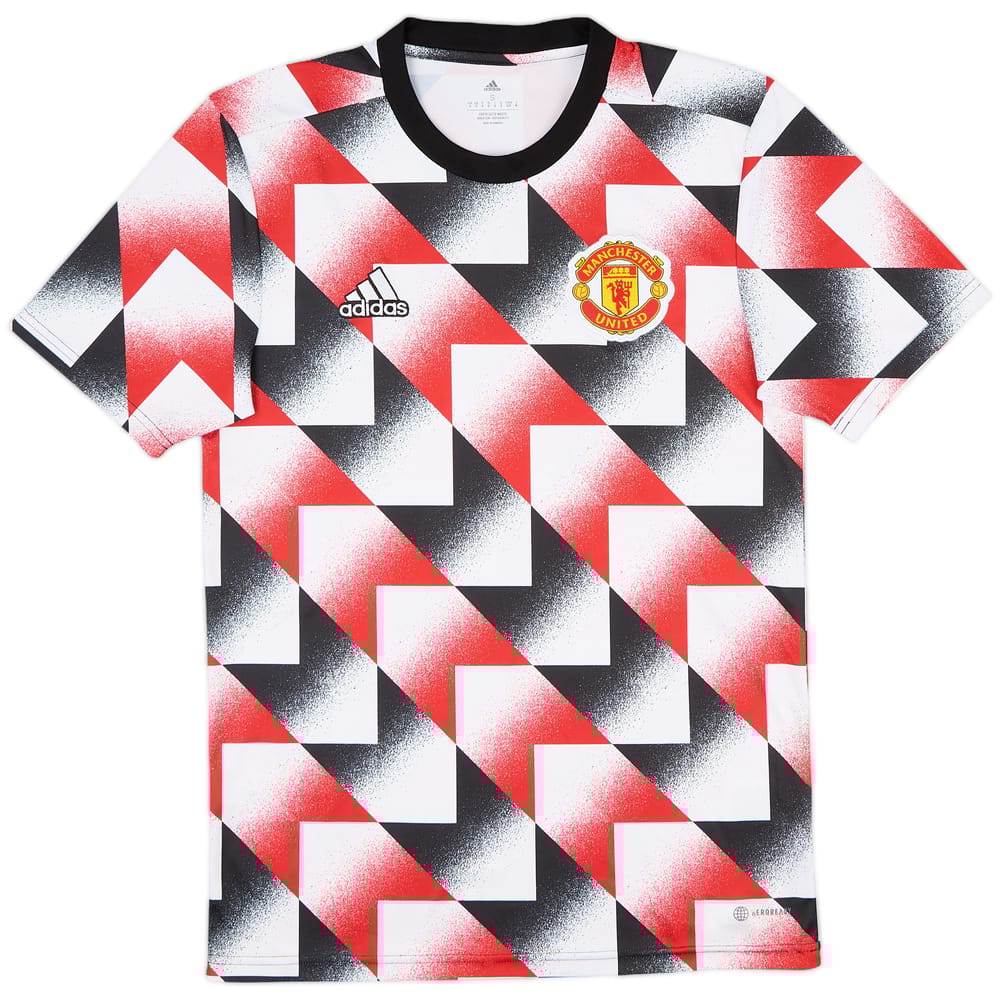 2022-23 Manchester United adidas Pre-Match Training Shirt - 9/10 - (S)