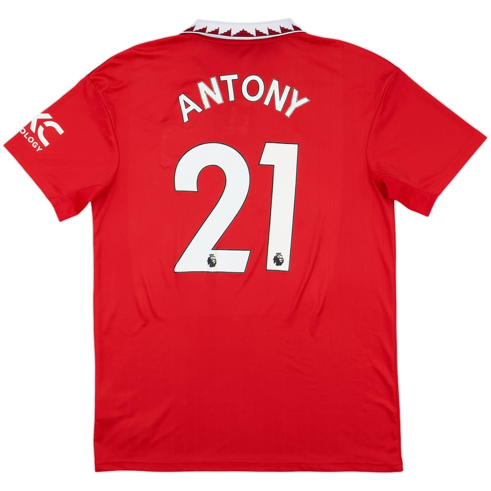 2022-23 Manchester United Home Shirt Antony #21 - 7/10 - (L)