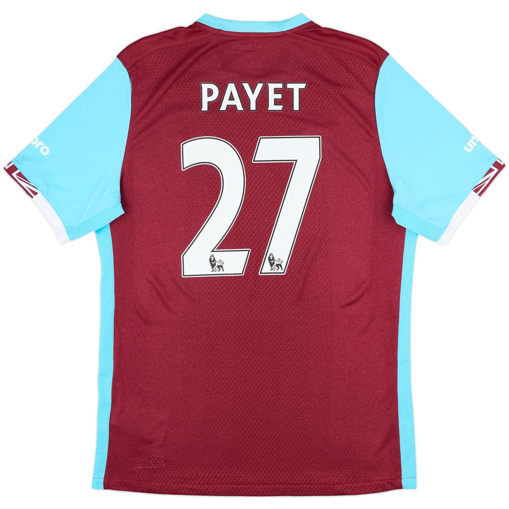 2016-17 West Ham Home Shirt Payet #27 - 10/10 - (L)