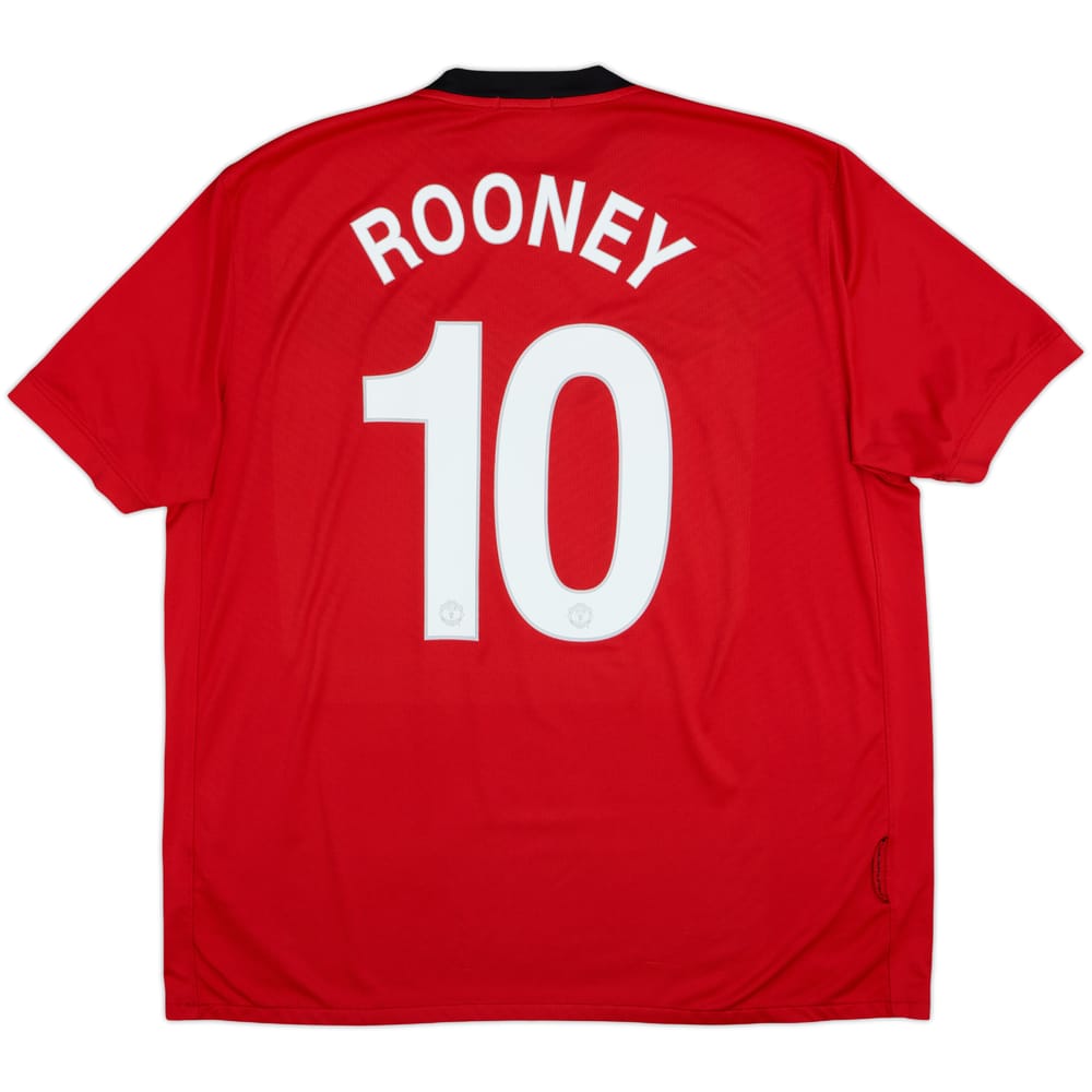 2009-10 Manchester United Home Shirt Rooney #10 - 9/10 - (XXL)