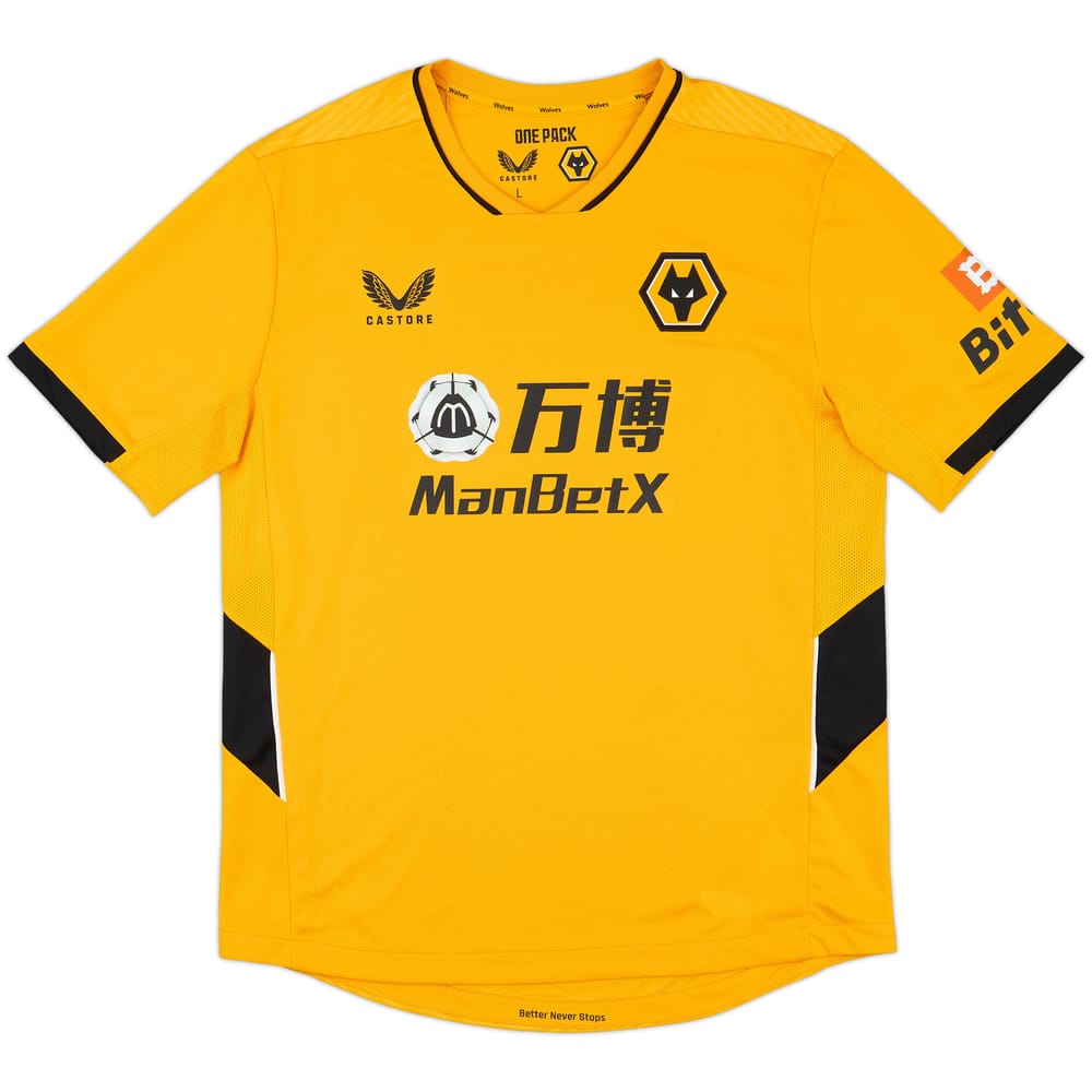 2021-22 Wolves Home Shirt - 9/10 - (L)