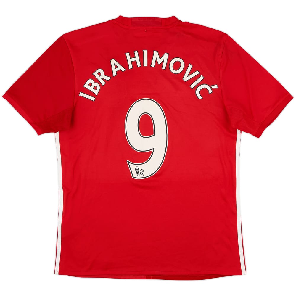 2016-17 Manchester United Home Shirt Ibrahimovic #9 - 7/10 - (M)