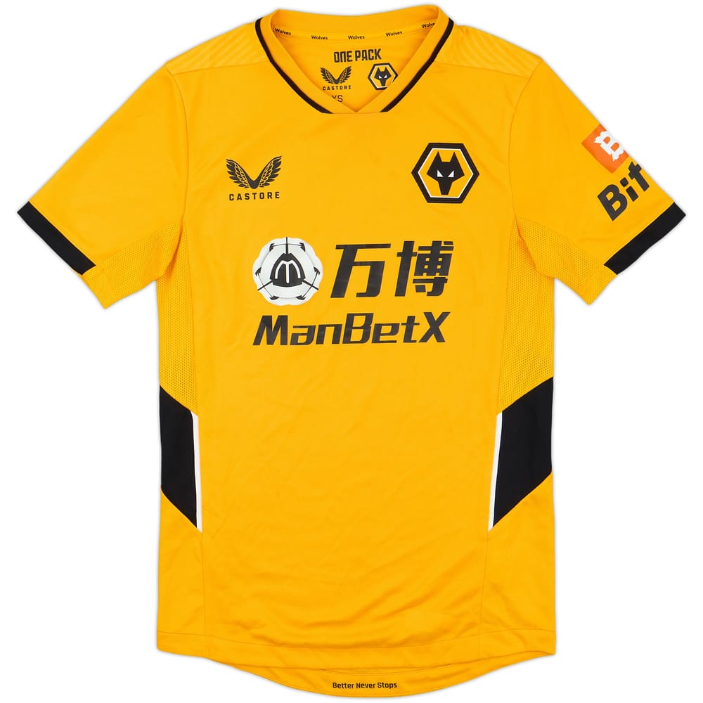 2021-22 Wolves Home Shirt - 7/10 - (XS)