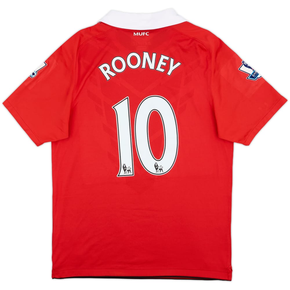 2010-11 Manchester United Home Shirt Rooney #10 - 7/10 - (M)