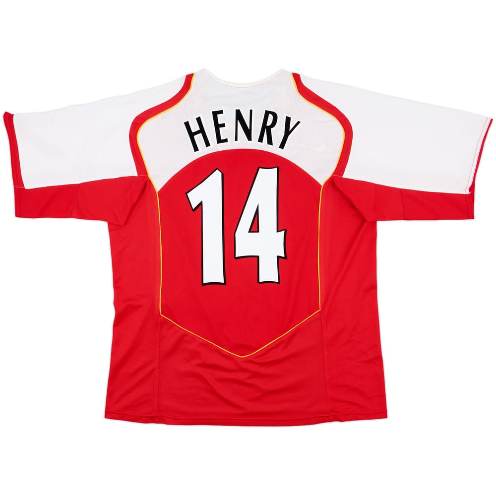 2004-05 Arsenal Home Shirt Henry #14 - 8/10 - (XL)